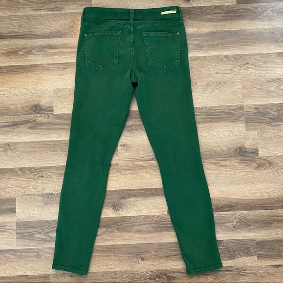 Anthro Pilcro Green Stet Skinny Jeans - Picture 2 of 4